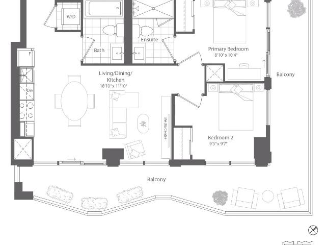 903 260 Malta Avenue, Brampton | 2Beds/2Bath, Condo, $2,500/mo | Condos. Ca