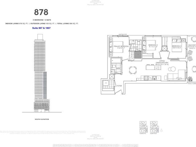 907 89 Church Street, Toronto | 3Beds/2Bath, Condo, $4,300/mo | Condos. Ca
