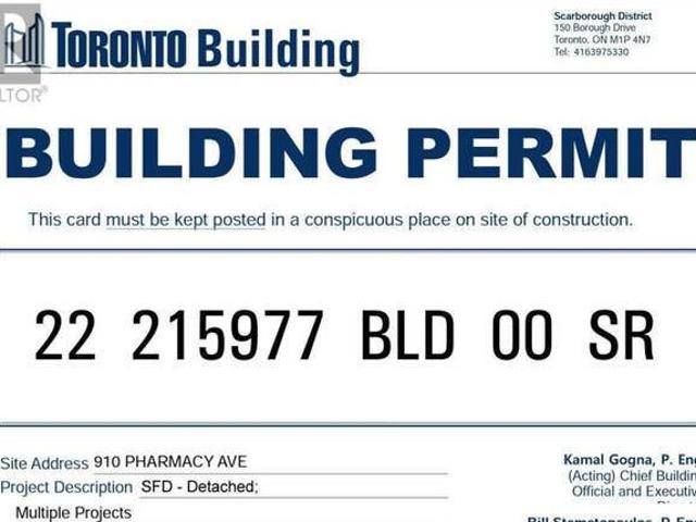 910 PHARMACY AVE Toronto Ontario