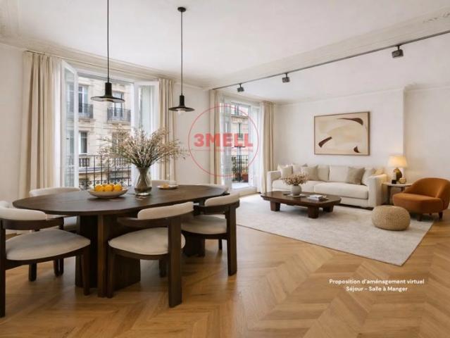91 m² — Balcon filant — 2e asc — À rénover