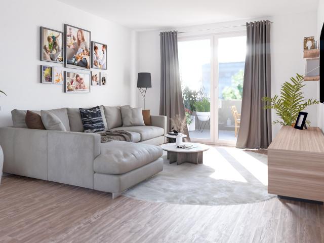 91 m² Komfortzone mit großem Balkon in Pioneer Park Hanau Energieeffizient und Provisionsfrei!