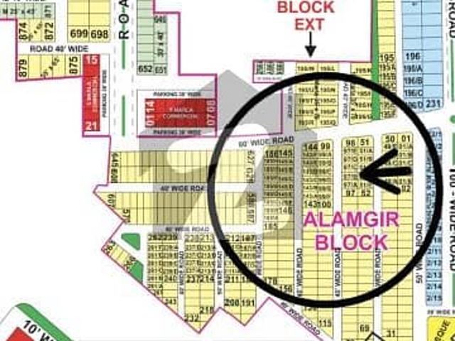 97 B No. Alamgir Block 10 Marla 35 By 65 Residential Plot In 115 Lakh All Dues Clear Deal, 40 Feet Road Best Location For Constructing Your Dream House In Bahria Town Lahore