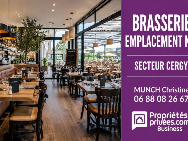 95000 CERGY BAR BRASSERIE EMPLACEMENT N°1, GRANDE TERRASSE