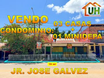 00675 VENDO CONDOMONIO PUCALLPA: 03 DPTOS + 01 MINIDEPA A.T: 310 M2