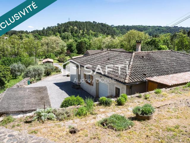 07140: Villa de 100m² proche les Vans et rivière 100m² Les Vans