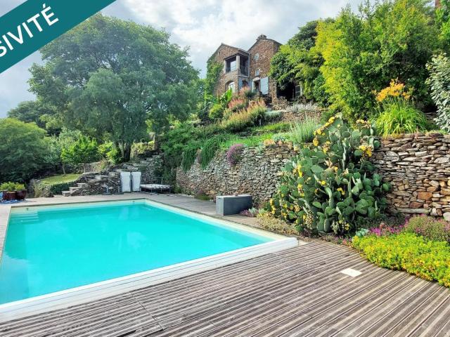 07140: Maison cevenole de 215 m2 avec vue et psicine 215m² Les Vans