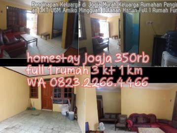 0823 2266 4466 Penginapan Keluarga di Jogja Murah Keluarga Rumahan Penginapan 3KT UGM Amiko Mingguan