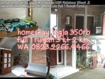 0823 2266 4466 Sewa Rumah Murah di Jogja UNY Lebaran UGM Malioboro 20mnt Jl D Harian Bulanan Minggua