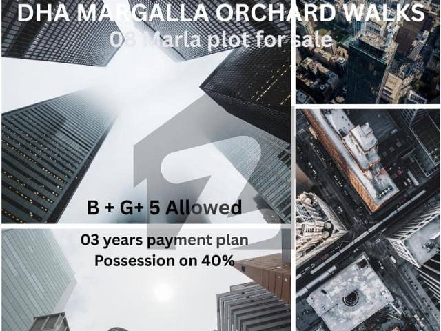 08 Marla Commercial plot on Circulation 08, Dha Margalla Orchards Walks, Islamabad