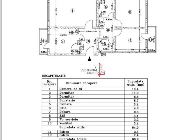 0% COMISION 3 camere Parcul Florilor, decomandat, 2 bai, la 10 minut