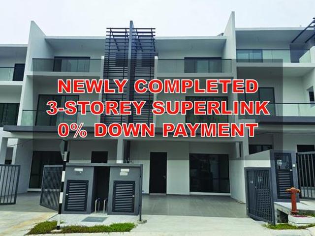 0 DOWN PAYMENT GOMBAK 3 storey SUPER LINK HOUSE SEMI D SIZE