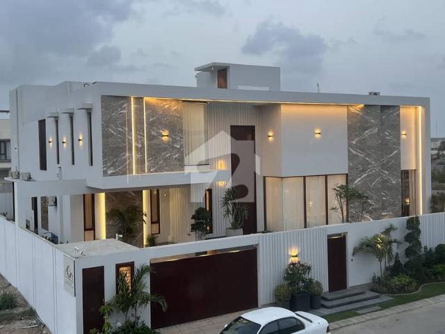 1000 Square Yards Top Quality Architecture Built Brand New Bungalow With Pool Basement Furnished Available For Sale