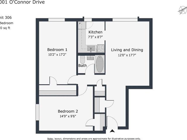 1001 O'Connor Drive 2 Bedroom Apartment for Rent at 1001 O'Connor Dr, Toronto, ON M4B 2T2 Topham Park