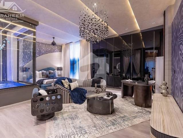 100% original ad 1 kanal top of the line awais mughal design ultra modern fully furnished villa with mini pool for sale in dha phase 7 near to carefour
