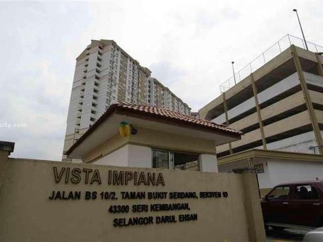 100 LOAN Vista Impiana Apartment Seri Kembangan 815sqft MURAH