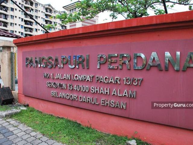 100 LOAN Pangsapuri Perdana Seksyen 13 Shah Alam 850sqft MURAH