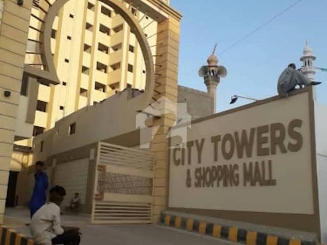 1050 Square Feet Flat For Sale Is Available In City Tower And Shopping Mall