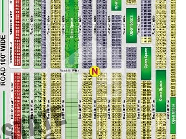 10 Marla Plot For Sale 100 Feet Road N Block