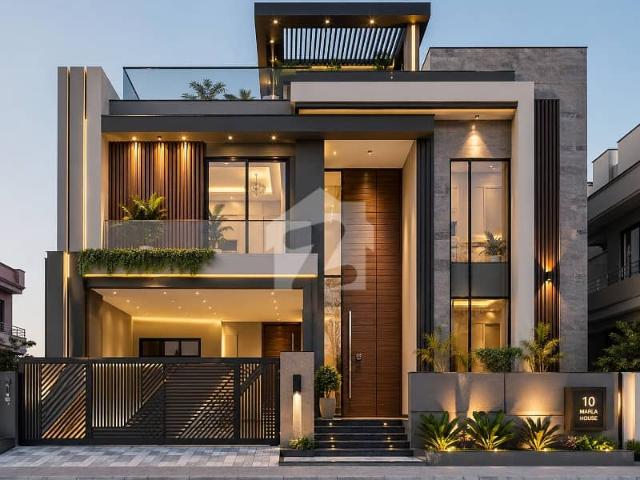 10 Marla Ultra Modern Designer House Elevation Bahria Town Lahore Sector C