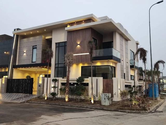 10 Marla vip brand new Corner house available for sale in Ayesha Block Abdullah Garden Canal Road fsd Faisalabad Canal Road ID 89596