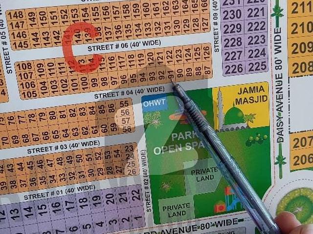 10 Marla facing Park Plot available in block C Canal view phase 2 Gujranwala