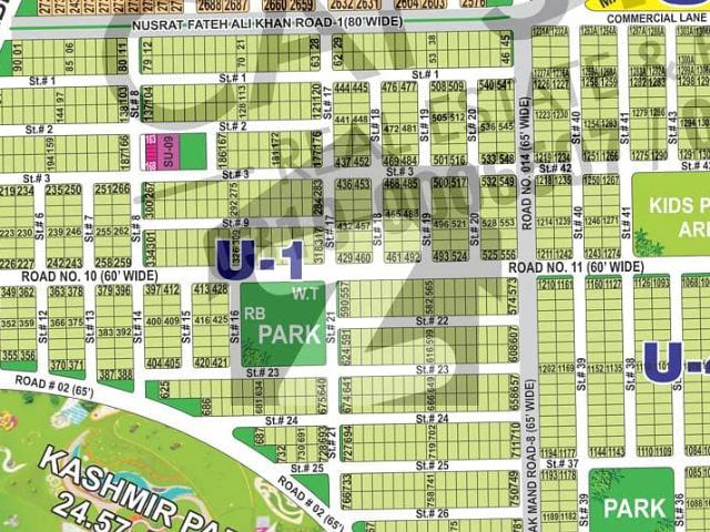 10 Marla Hot Location Plot in U 1 Sector | Plot #. Near Kashmir Park & Main Road