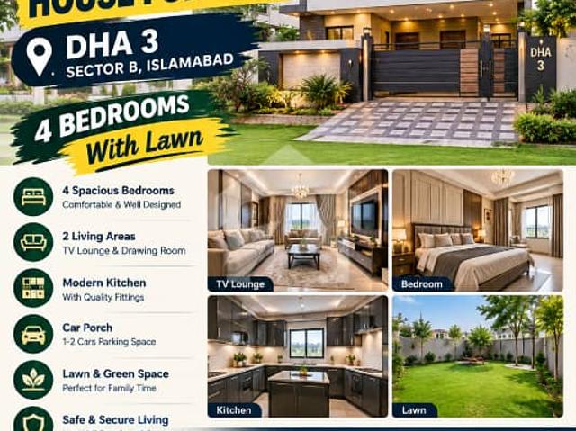 10 Marla House for Sale DHA Phase 3, Sector B, Islamabad