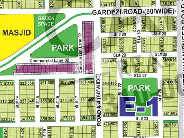 10 Marla L Prime Location Plot Sector E1, DHA Multan | Ideal For Dream Home Or Investment