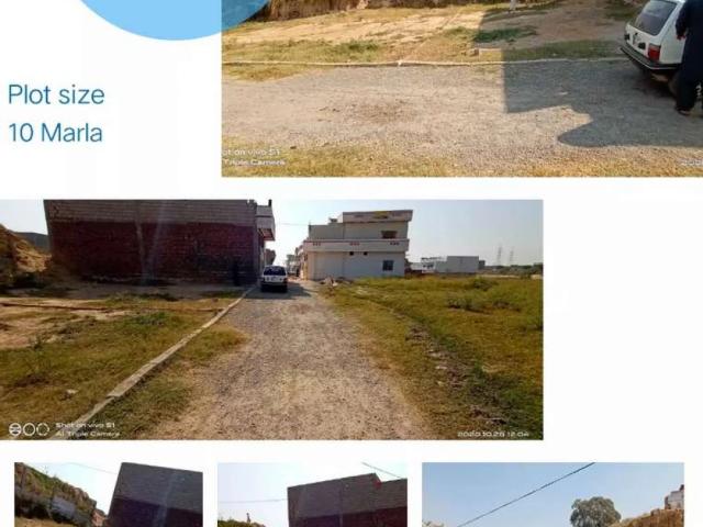 10 Marla Plot For Sale Jhangi Syedan Motorway Chock Rawalpindi Qasimabad ID 34389