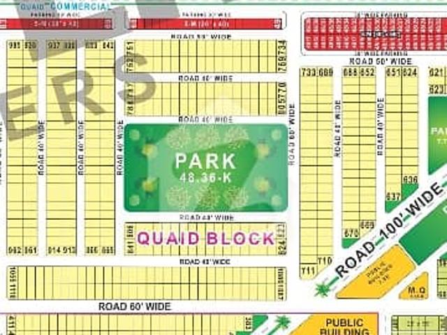 10 Marla Plot for Sale Quaid Block