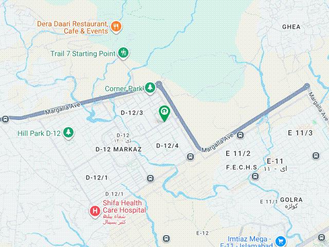 10 Marla Plot 35x70 in D 12/4 Margalla Hills View