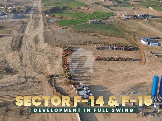 10 Marla Premium Plot on 70 Ft Road Prime F 15/3 Location Near Srinagar Highway & Airport