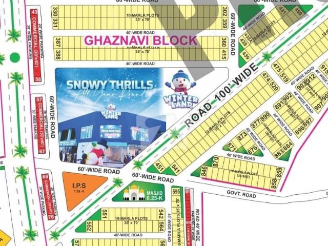 10 Marla Residential Plot For Sale In Ghaznavi Block Sector F Bahria Town Lahore