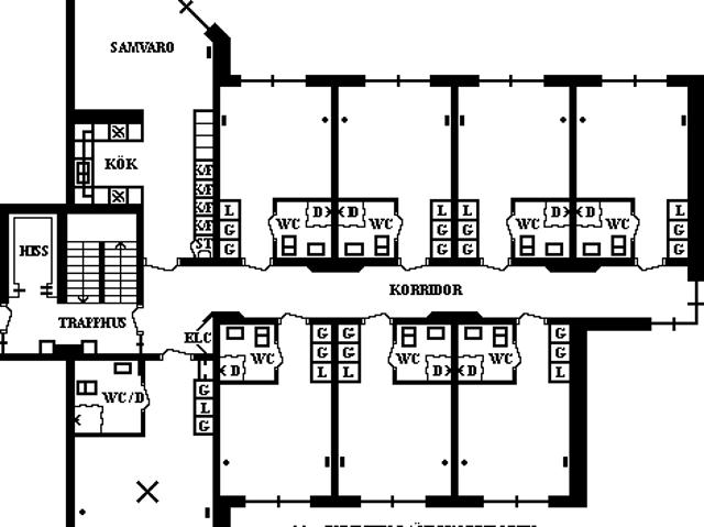 10 rums lägenhet i Umeå 28 m² 4 399 kr