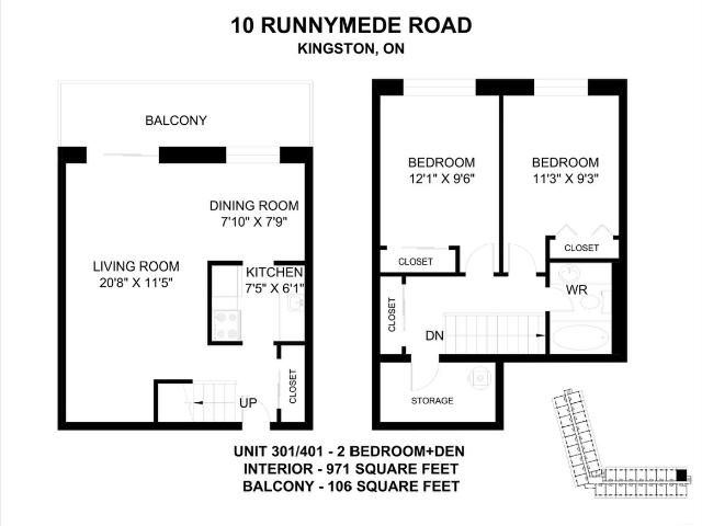 10 Runnymede Road 2 Bedroom Apartment for Rent at 10 Runnymede Rd, Kingston, ON K7M 2A1 Polson Park