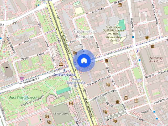 10m Arkadia METRO Dworzec Gdanski Środmieście Żoliborz Pokój 1 os