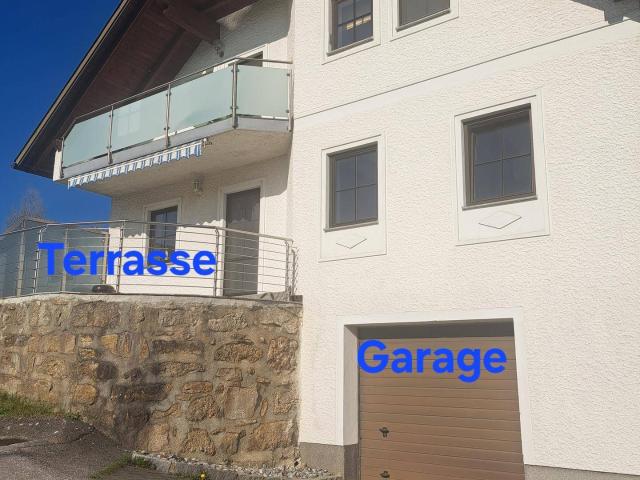 110 m2 vollmöblierte Untergeschosswohnung mit Garage, Garten und Terrasse