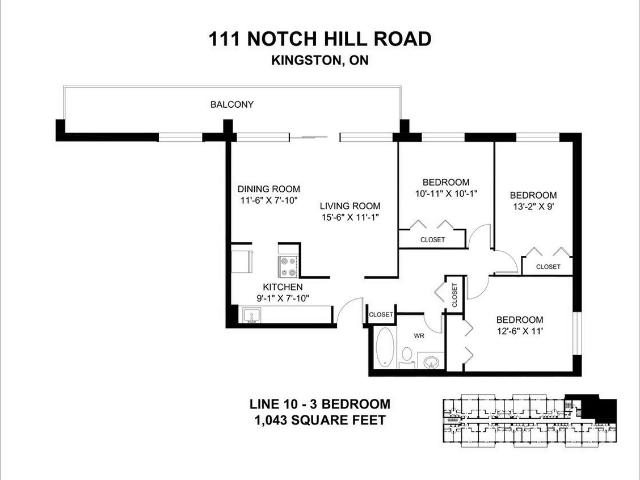 111 131 Notch Hill Road 3 Bedroom Apartment for Rent at 131 Westwind 11 Apts Kingston, ON K7M 2X4 Polson Park