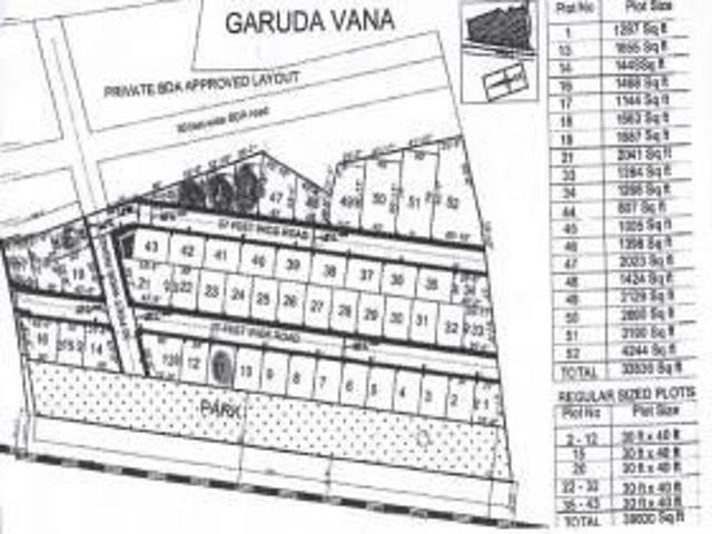 1200 Sq Ft Residential Plot In Praja Garuda Vana, Yelahanka, Bangalore