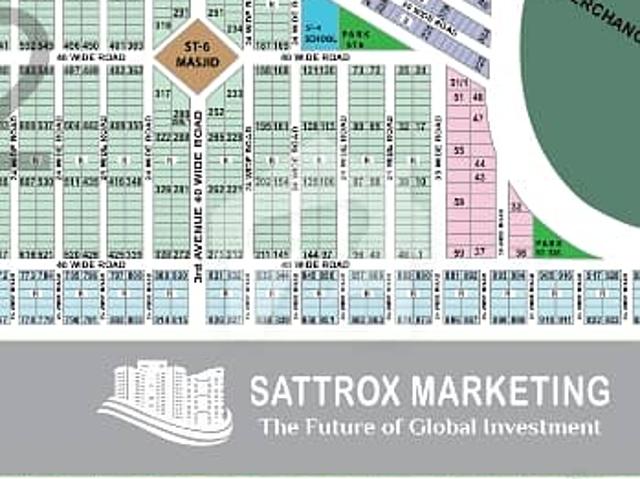120 sq yard transfer west open plot for sale vip location next to corner plot