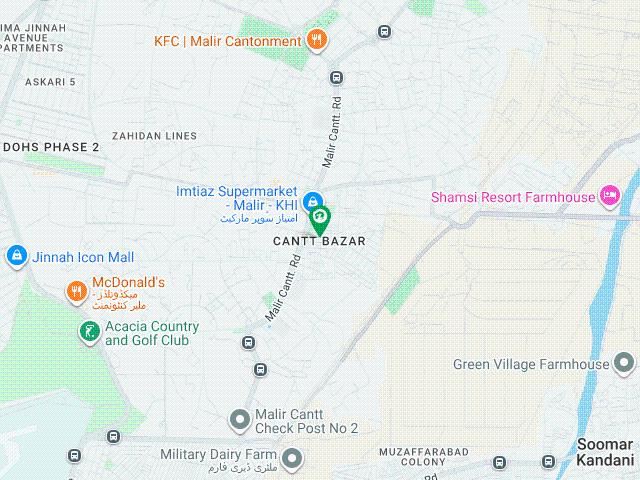 120sq. Yards Malir Cantt Bazar Area House For Sale