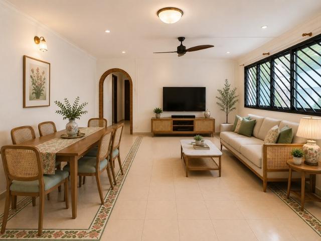 123 Bedok Reservoir Road HDB Apartment For Sale, $620,000, 3 Bed 2 Bath 1,108 sqft $560.00 psf