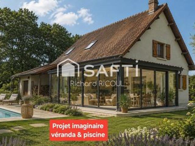 125m² Gonneville Sur Mer, 3 ch, 2 garages, Dépendance