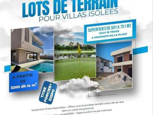 127615 Vente Terrain à Bouznika Bay de 75