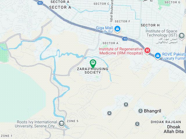 12 Marla Prime Location Corner Park Facing Plot Available For Sale In Zaraj Housing Society