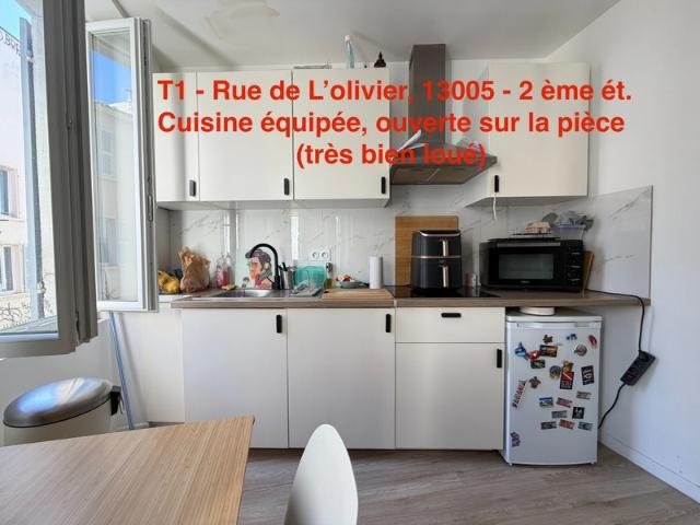 13005 Quartier CAMAS Rue de L'Olivier 2ème étage T1 20m2 99 000 euro FAI