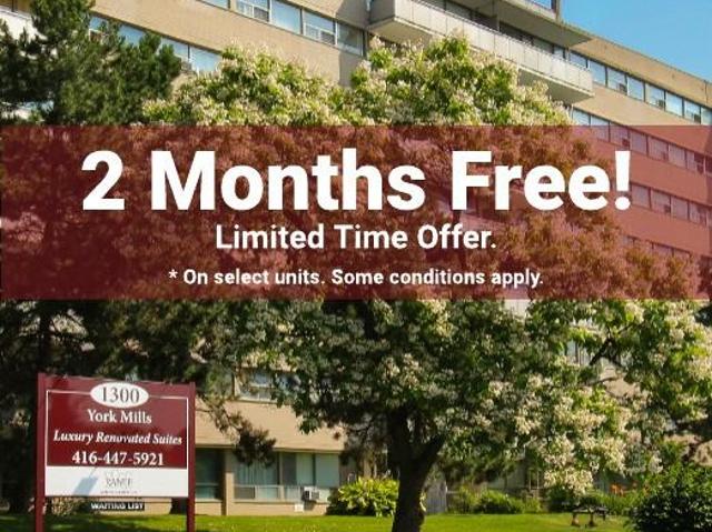 1300 York Mills Rd 1 Bedroom Apartment for Rent at 1300 York Mills Rd, Toronto, ON M3A 1Z3 Parkwoods Donalda