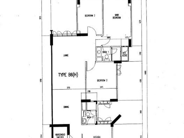 132 Edgedale Plains HDB Apartment For Sale, $680,000, 3 Bed 2 Bath 1,195 sqft $569.00 psf