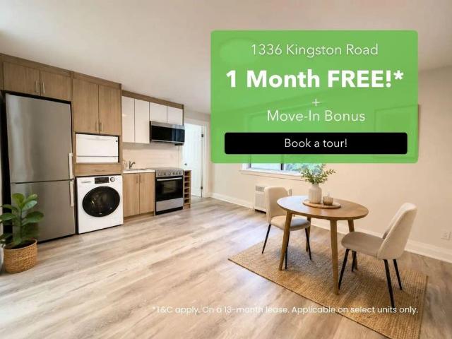 1336 Kingston Rd. — 1 Bedroom + Den