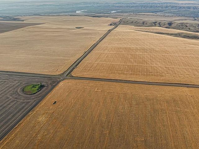 17q Of Grain Land Along Sk ab Border